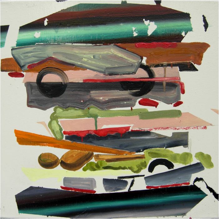 Hamburger, olej na pltn, 50x50 cm, 2008