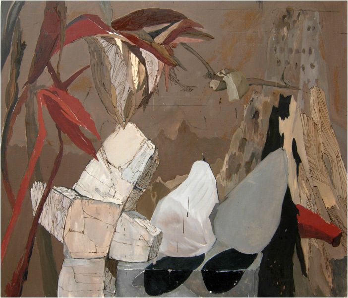 Hruky, olej na pltn, 130x140 cm, 2008