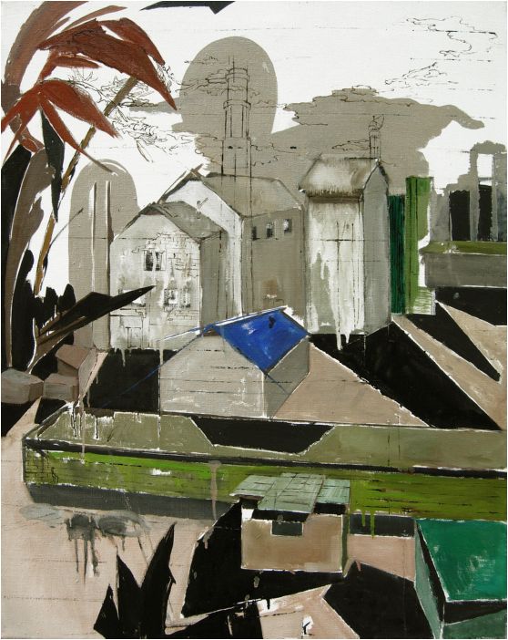 Ostrosk pivovar I., olej na pltn, 90x70 cm, 2008