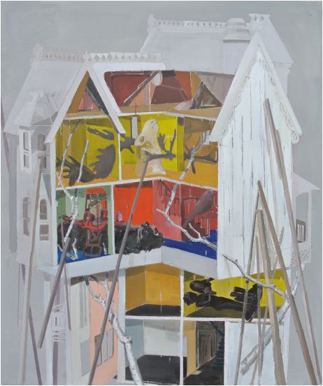 Domek I., olej na pltn, 200x170 cm, 2012