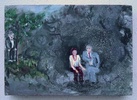 Klaus vs. Poirot,  akryl na pltn, 15.5x22 cm, 2004