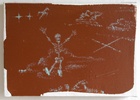 Skeleton II,  enamel paint on canvas, 15.5x22 cm, 2006